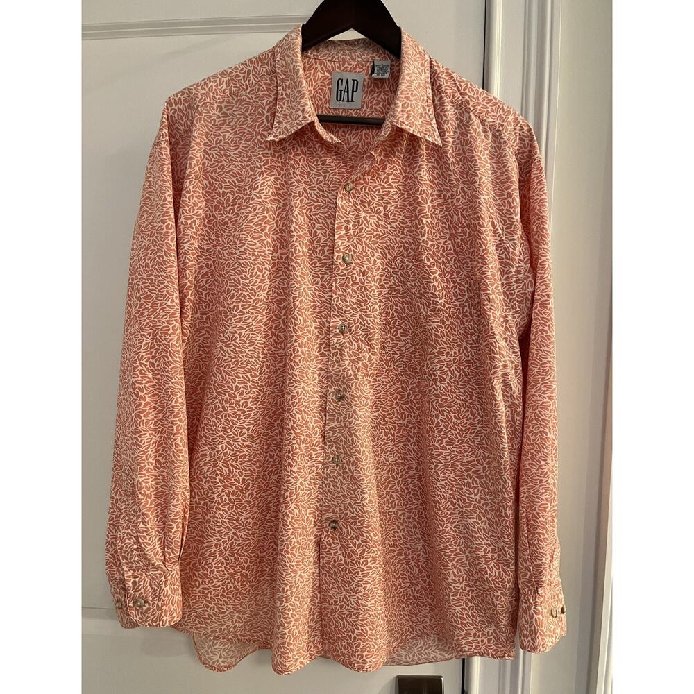 GAP men’s 100% cotton long sleeve button up shirt Sz. L
